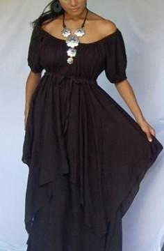 medium-Платье Балийское "Черный тюльпан"