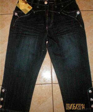 medium-Капри джинсовые