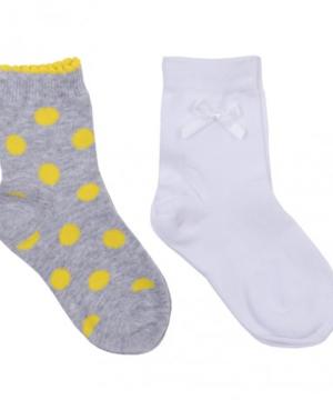 medium-Серые носки, 2 пары в комплекте для девочки 14 раз