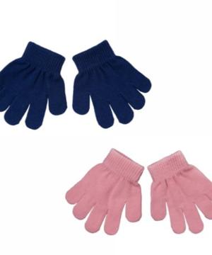 medium-Перчатки трикотажные для девочек, 2 пары в компле