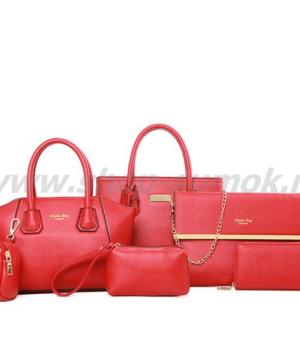 medium-Набор сумок красный новый 4 предмета