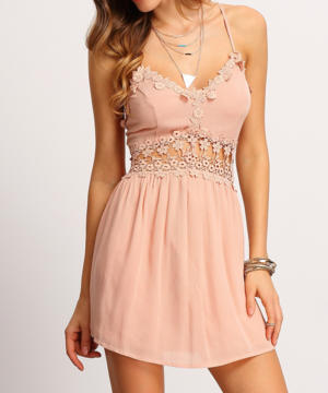 medium-розовое платье