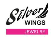 medium-silver Wings-грандиозный Sale Серебряных Украшений