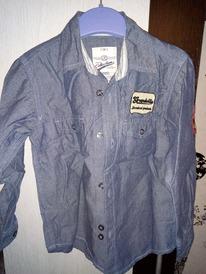 medium-Рубашка C&A джинсовая б/у размер 110