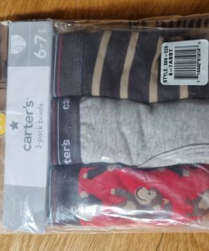medium-Трусы Carters набор 3в1 р-р 6-7 лет