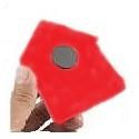 medium-Магнит домик с блокнотом, красный