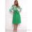 smallЗеленое платье длины миди с цветным верхом новое